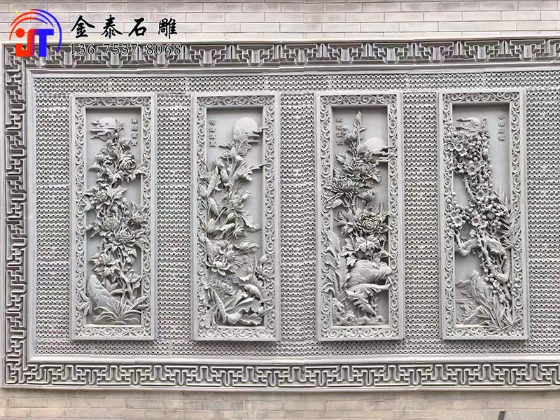 寺庙青石浮雕壁画(图1)